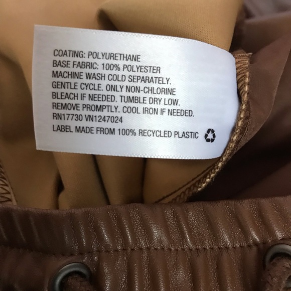 NWOT A New Day Faux Leather Jogger Pants sz M - Picture 6 of 6